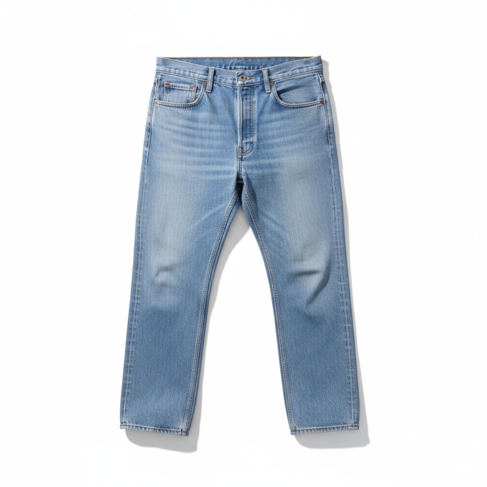 Vtg Levi's 505 Regular Fit Straight Leg Jeans Light Wash Denim